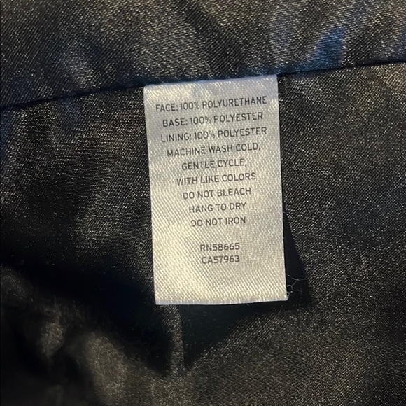 Nordstrom Open Edit Women's Oversized Faux/Vegan Leather Blazer, Black, XL - Picture 4 of 9